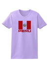 Peru Flag Womens T-Shirt-Womens T-Shirt-TooLoud-Lavender-X-Small-Davson Sales