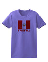 Peru Flag Womens T-Shirt-Womens T-Shirt-TooLoud-Violet-X-Small-Davson Sales