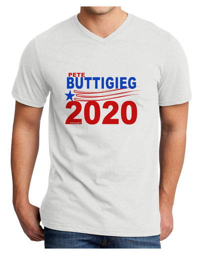 Pete Buttigieg 2020 President Adult V-Neck T-shirt by TooLoud-TooLoud-White-Small-Davson Sales