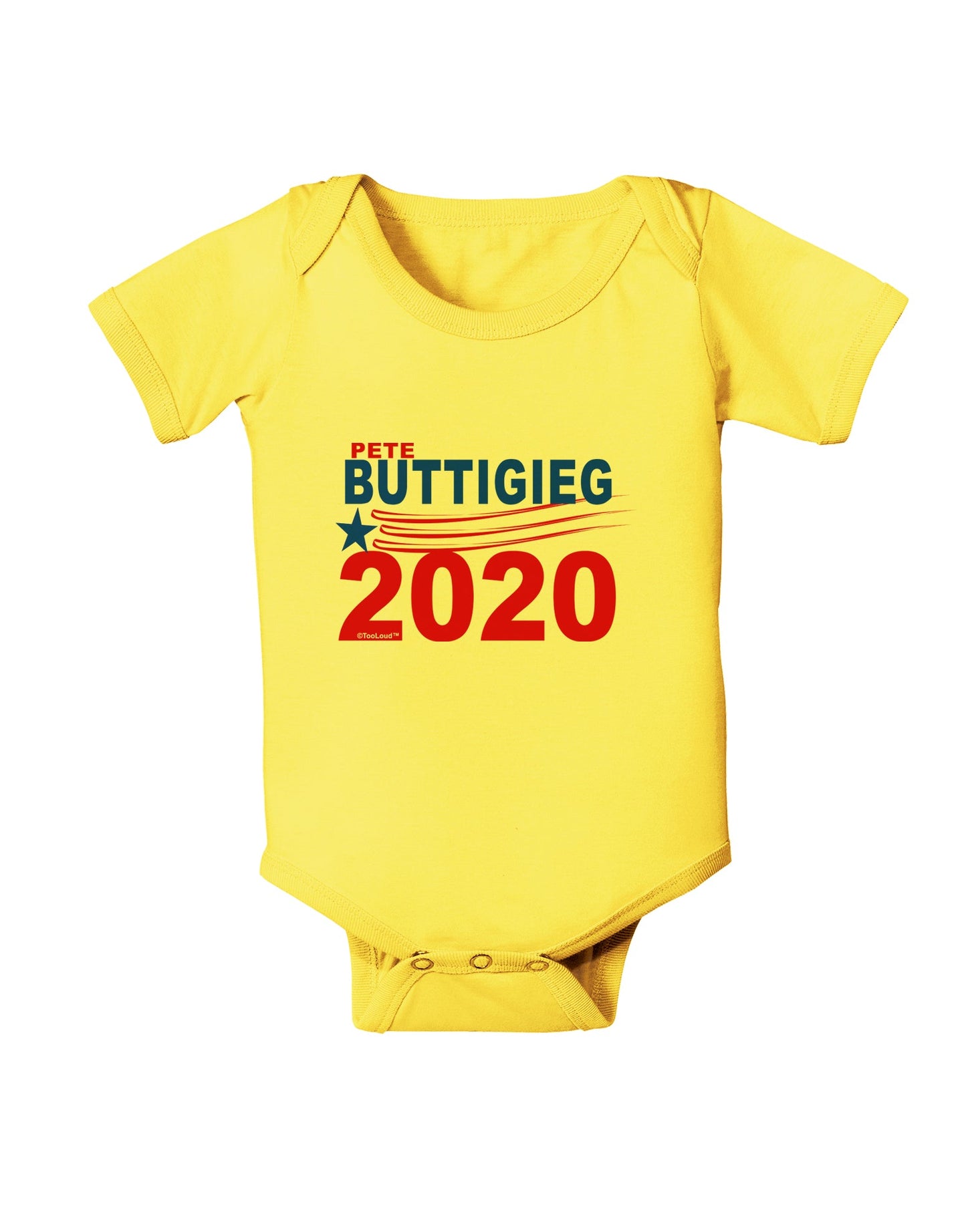 Pete Buttigieg 2020 President Baby Romper Bodysuit by TooLoud-TooLoud-Yellow-06-Months-Davson Sales