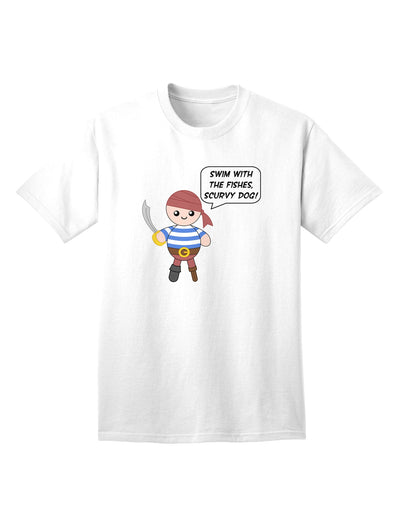 Petey the Pirate Adult T-Shirt - Perfect for Ocean Enthusiasts-Mens T-shirts-TooLoud-White-Small-Davson Sales