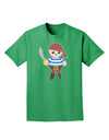 Petey the Pirate - Halloween Adult Dark T-Shirt-Mens T-Shirt-TooLoud-Kelly-Green-Small-Davson Sales