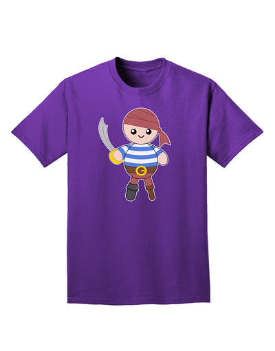 Petey the Pirate - Halloween Adult Dark T-Shirt-Mens T-Shirt-TooLoud-Purple-Small-Davson Sales