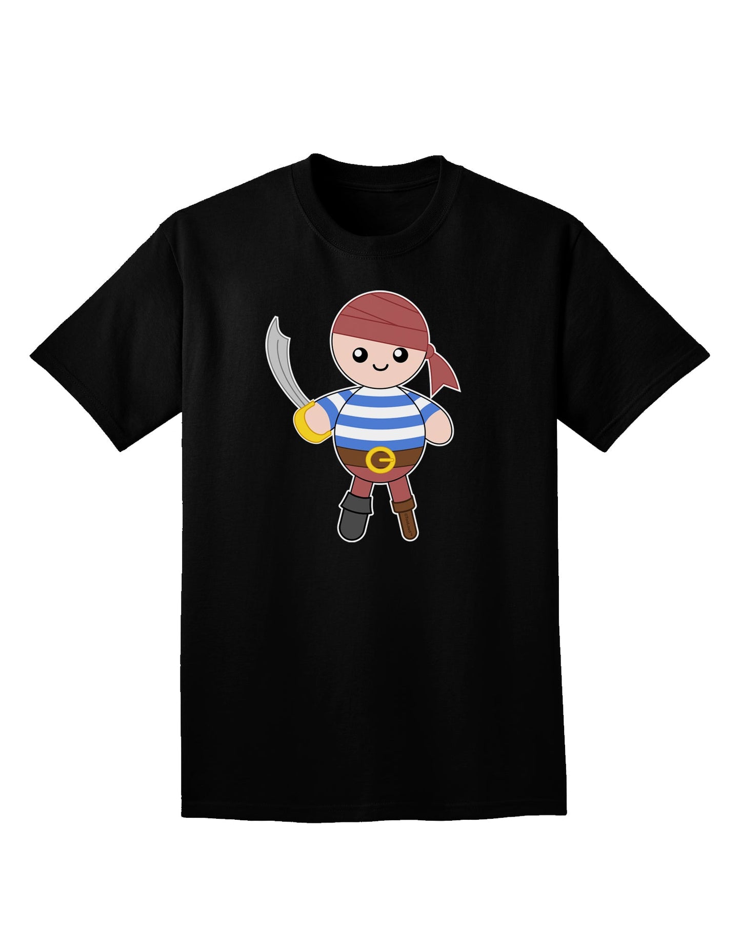 Petey the Pirate - Halloween Adult Dark V-Neck T-Shirt-Mens V-Neck T-Shirt-TooLoud-Black-Small-Davson Sales