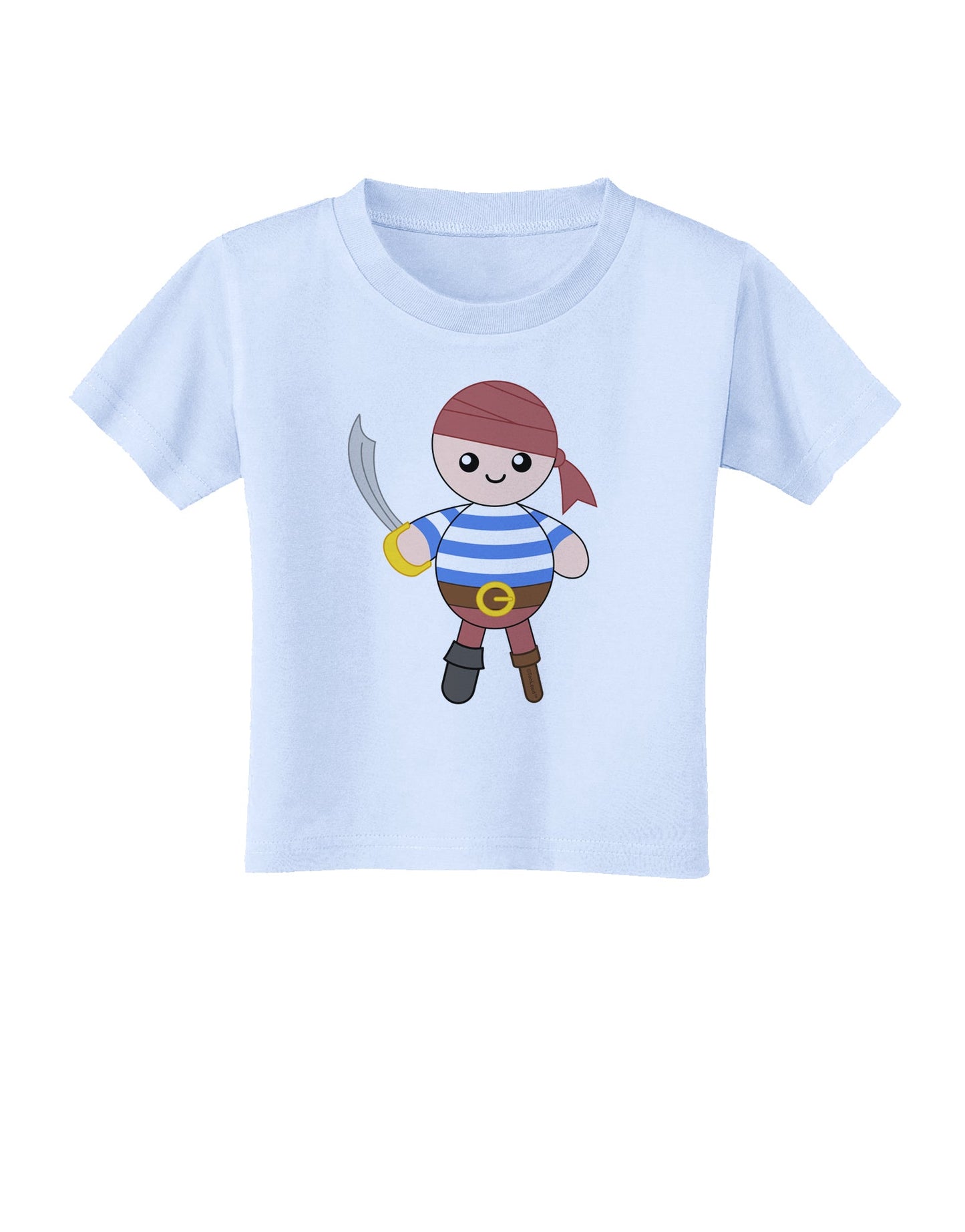 Petey the Pirate - Halloween Toddler T-Shirt-Toddler T-Shirt-TooLoud-Light-Blue-2T-Davson Sales