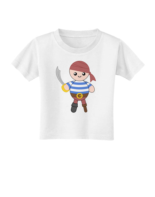 Petey the Pirate - Halloween Toddler T-Shirt-Toddler T-Shirt-TooLoud-White-2T-Davson Sales