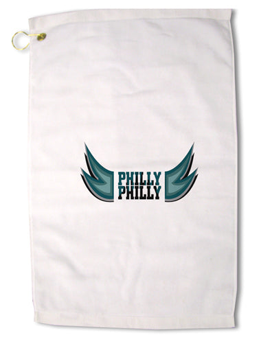 Philly Philly Funny Beer Drinking Premium Cotton Golf Towel - 16 x 25 inch by TooLoud-Golf Towel-TooLoud-16x25"-Davson Sales