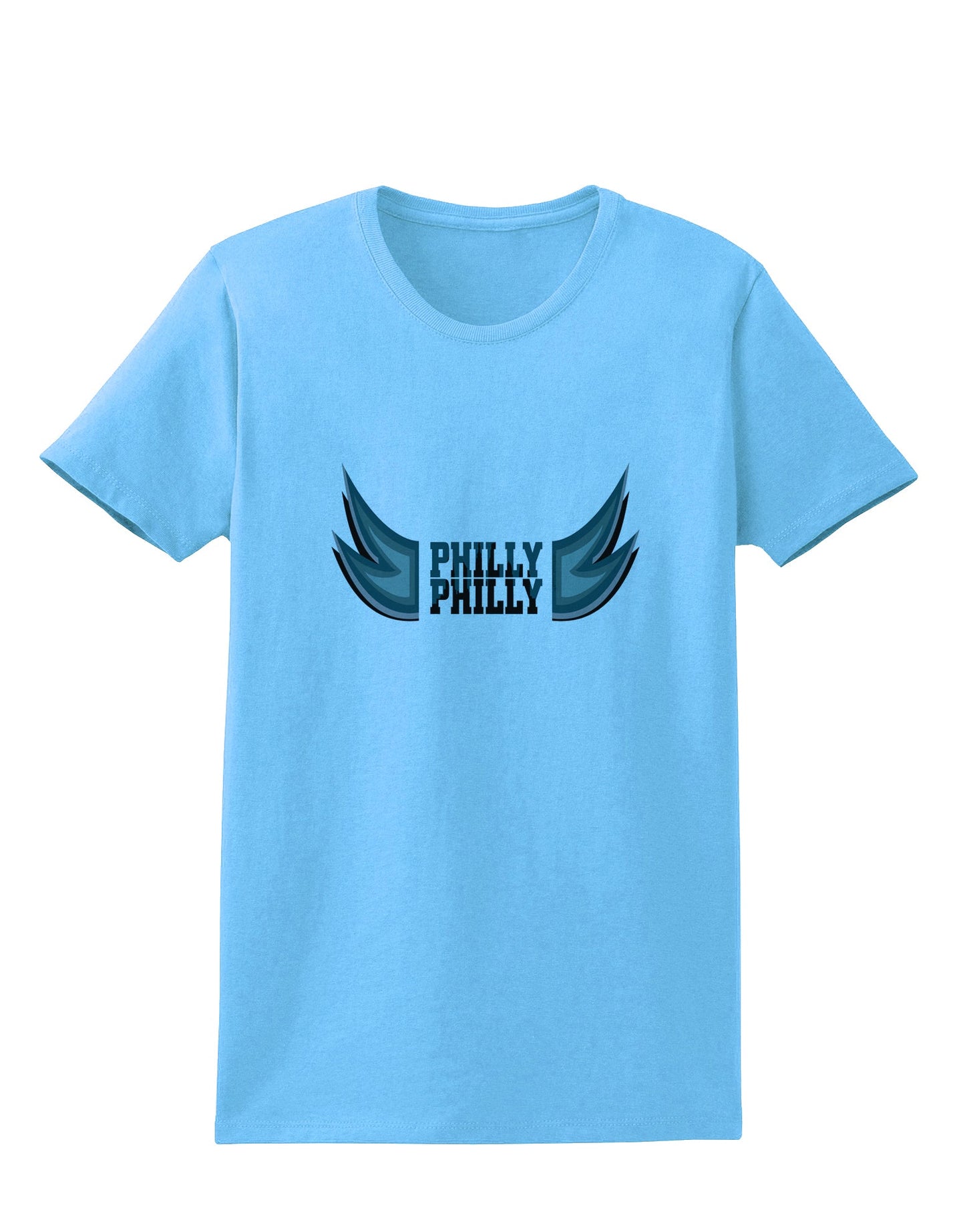 Philly Philly Funny Beer Drinking Womens T-Shirt by TooLoud-Womens T-Shirt-TooLoud-Aquatic-Blue-X-Small-Davson Sales