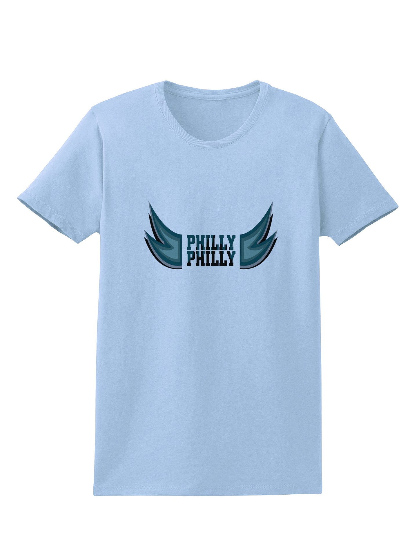 Philly Philly Funny Beer Drinking Womens T-Shirt by TooLoud-Womens T-Shirt-TooLoud-Light-Blue-X-Small-Davson Sales