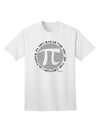 Pi Circle Adult T-Shirt with Retro Computer Style - The Ultimate Choice for Pi Day, brought to you by TooLoud-Mens T-shirts-TooLoud-White-Small-Davson Sales