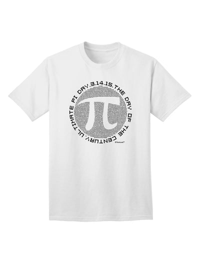 Pi Circle Adult T-Shirt with Retro Computer Style - The Ultimate Choice for Pi Day, brought to you by TooLoud-Mens T-shirts-TooLoud-White-Small-Davson Sales