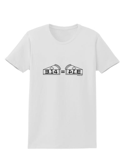 Pi Day Design - 314 Equals Pie Mirrored Pies Womens T-Shirt by TooLoud-Womens T-Shirt-TooLoud-White-X-Small-Davson Sales