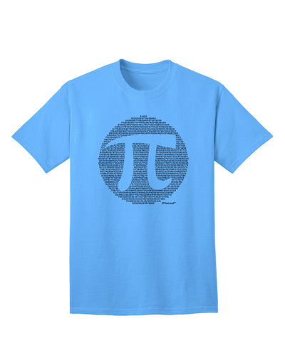 Pi Day Design - Adult T-Shirt with Pi Circle Cutout by TooLoud-Mens T-shirts-TooLoud-Aquatic-Blue-Small-Davson Sales