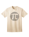 Pi Day Design - Adult T-Shirt with Pi Circle Cutout by TooLoud-Mens T-shirts-TooLoud-Natural-Small-Davson Sales