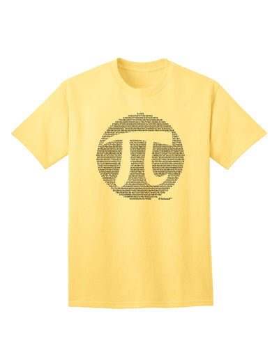 Pi Day Design - Adult T-Shirt with Pi Circle Cutout by TooLoud-Mens T-shirts-TooLoud-Yellow-Small-Davson Sales