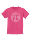 Pi Day Design - Pi Circle Cutout Childrens Dark T-Shirt by TooLoud-Childrens T-Shirt-TooLoud-Sangria-X-Small-Davson Sales