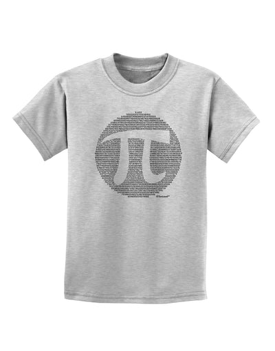 Pi Day Design - Pi Circle Cutout Childrens T-Shirt by TooLoud-Childrens T-Shirt-TooLoud-AshGray-X-Small-Davson Sales