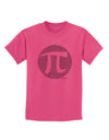 Pi Day Design - Pi Circle Cutout Childrens T-Shirt by TooLoud-Childrens T-Shirt-TooLoud-Sangria-X-Small-Davson Sales