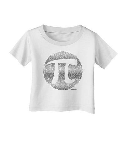 Pi Day Design - Pi Circle Cutout Infant T-Shirt by TooLoud-Infant T-Shirt-TooLoud-White-06-Months-Davson Sales