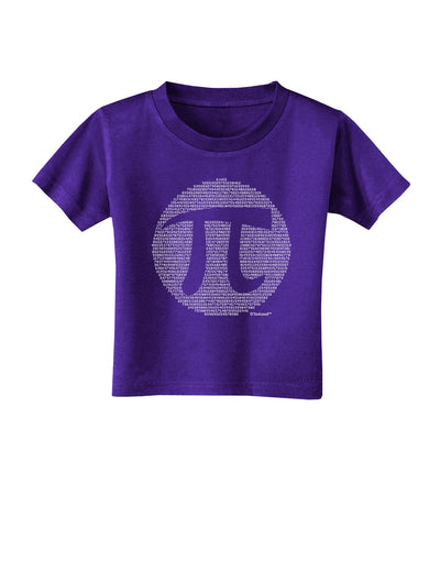 Pi Day Design - Pi Circle Cutout Toddler T-Shirt Dark by TooLoud-Toddler T-Shirt-TooLoud-Purple-2T-Davson Sales