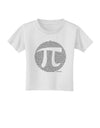 Pi Day Design - Pi Circle Cutout Toddler T-Shirt by TooLoud-Toddler T-Shirt-TooLoud-White-2T-Davson Sales