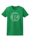 Pi Day Design - Pi Circle Cutout Womens Dark T-Shirt by TooLoud-Womens T-Shirt-TooLoud-Kelly-Green-X-Small-Davson Sales