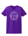 Pi Day Design - Pi Circle Cutout Womens Dark T-Shirt by TooLoud-Womens T-Shirt-TooLoud-Purple-X-Small-Davson Sales