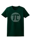 Pi Day Design - Pi Circle Cutout Womens Dark T-Shirt by TooLoud-Womens T-Shirt-TooLoud-Forest-Green-Small-Davson Sales