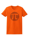 Pi Day Design - Pi Circle Cutout Womens T-Shirt by TooLoud-Womens T-Shirt-TooLoud-Orange-X-Small-Davson Sales