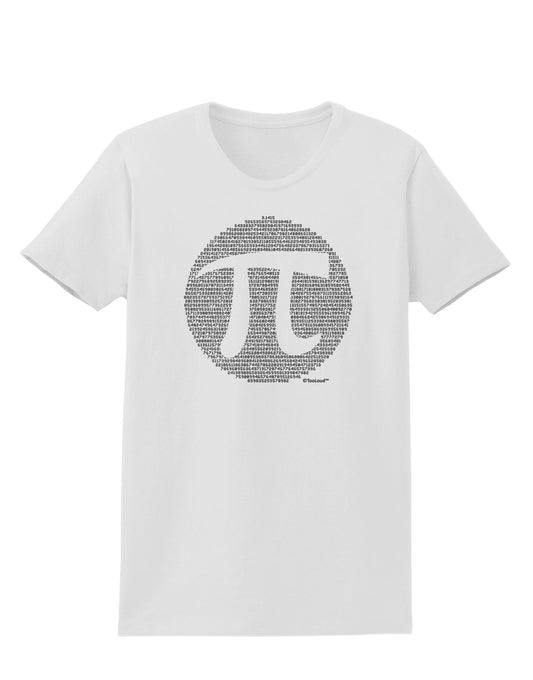 Pi Day Design - Pi Circle Cutout Womens T-Shirt by TooLoud-Womens T-Shirt-TooLoud-White-X-Small-Davson Sales