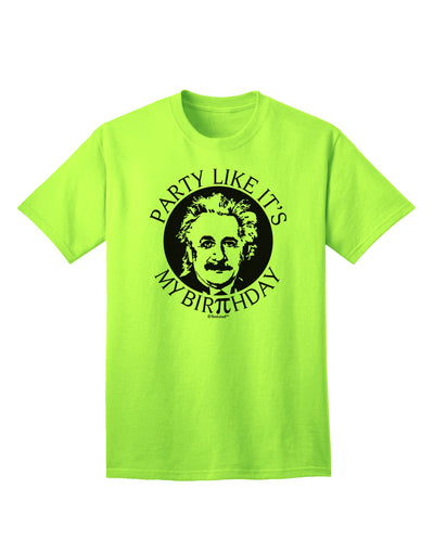 Pi Day and Birthday Adult T-Shirt Design by TooLoud-Mens T-shirts-TooLoud-Neon-Green-Small-Davson Sales