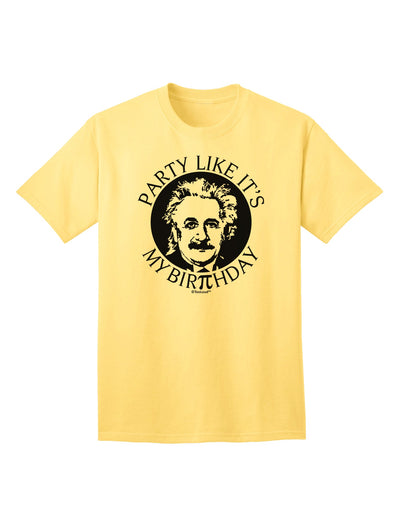 Pi Day and Birthday Adult T-Shirt Design by TooLoud-Mens T-shirts-TooLoud-Yellow-Small-Davson Sales