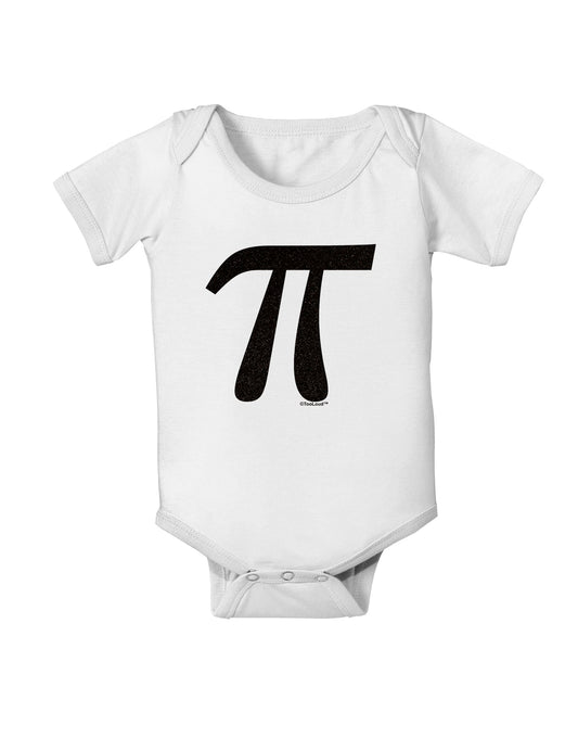 Pi Symbol Glitter - Black Baby Romper Bodysuit by TooLoud-Baby Romper-TooLoud-White-06-Months-Davson Sales