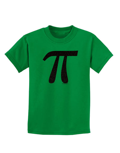 Pi Symbol Glitter - Black Childrens Dark T-Shirt by TooLoud-Childrens T-Shirt-TooLoud-Kelly-Green-X-Small-Davson Sales