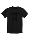 Pi Symbol Glitter - Black Childrens Dark T-Shirt by TooLoud-Childrens T-Shirt-TooLoud-Black-X-Small-Davson Sales