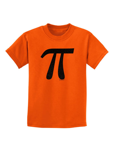 Pi Symbol Glitter - Black Childrens T-Shirt by TooLoud-Childrens T-Shirt-TooLoud-Orange-X-Small-Davson Sales