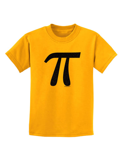 Pi Symbol Glitter - Black Childrens T-Shirt by TooLoud-Childrens T-Shirt-TooLoud-Gold-X-Small-Davson Sales