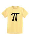 Pi Symbol Glitter - Black Childrens T-Shirt by TooLoud-Childrens T-Shirt-TooLoud-Daffodil-Yellow-X-Small-Davson Sales