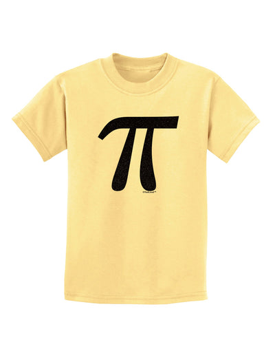 Pi Symbol Glitter - Black Childrens T-Shirt by TooLoud-Childrens T-Shirt-TooLoud-Daffodil-Yellow-X-Small-Davson Sales