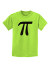 Pi Symbol Glitter - Black Childrens T-Shirt by TooLoud-Childrens T-Shirt-TooLoud-Lime-Green-X-Small-Davson Sales