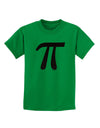 Pi Symbol Glitter - Black Childrens T-Shirt by TooLoud-Childrens T-Shirt-TooLoud-Kelly-Green-X-Small-Davson Sales