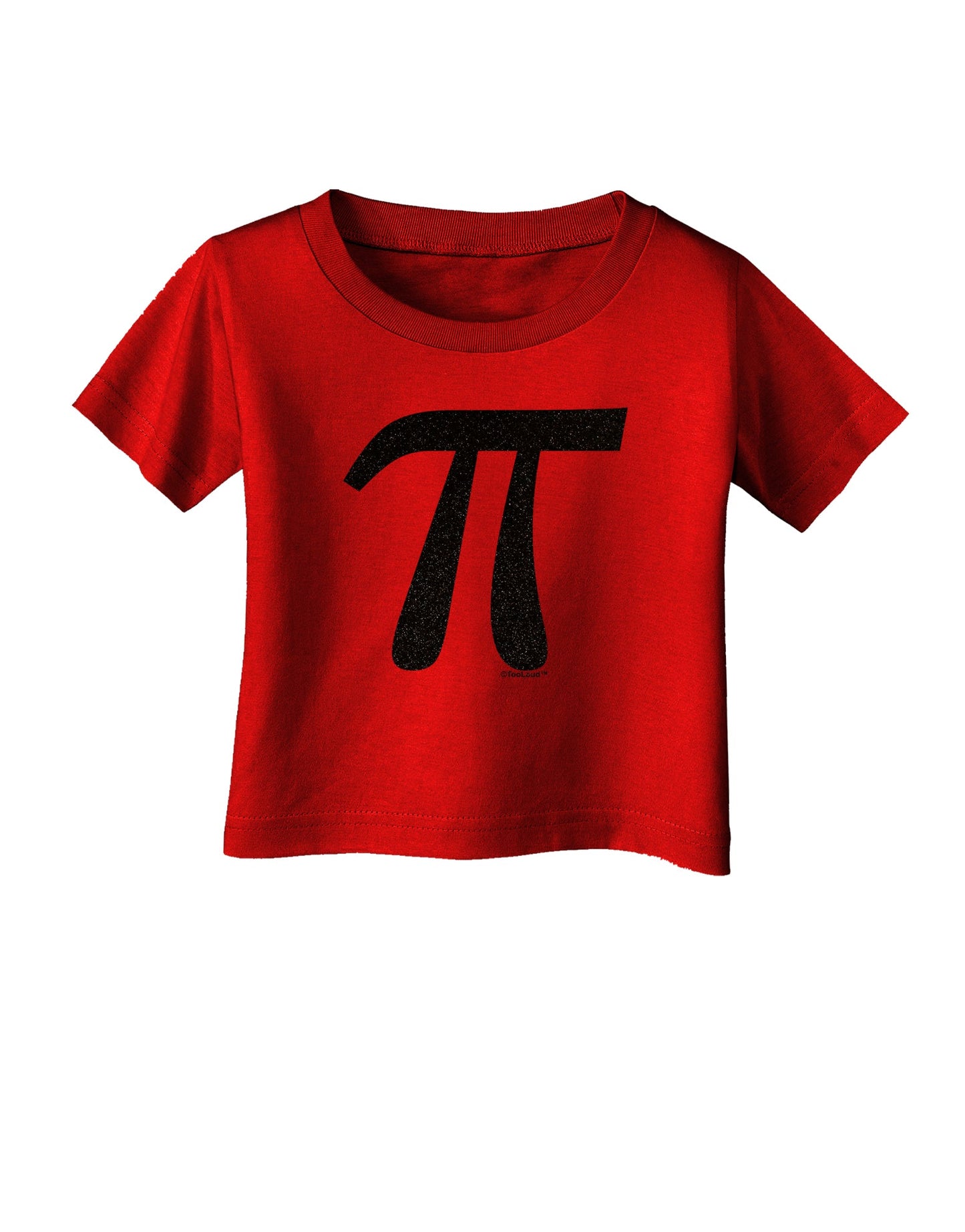 Pi Symbol Glitter - Black Infant T-Shirt Dark by TooLoud-Infant T-Shirt-TooLoud-Red-06-Months-Davson Sales