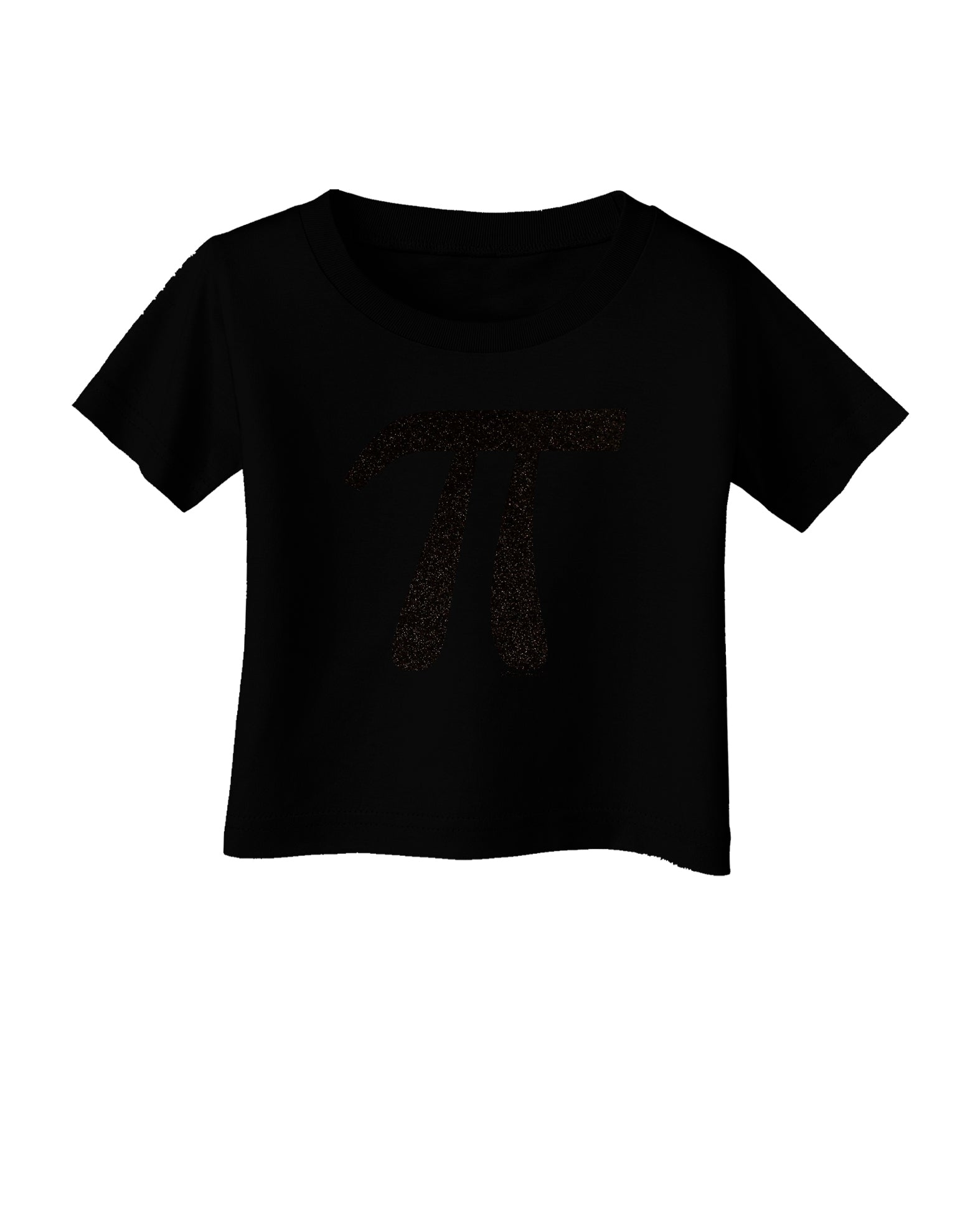 Pi Symbol Glitter - Black Infant T-Shirt Dark by TooLoud-Infant T-Shirt-TooLoud-Black-06-Months-Davson Sales