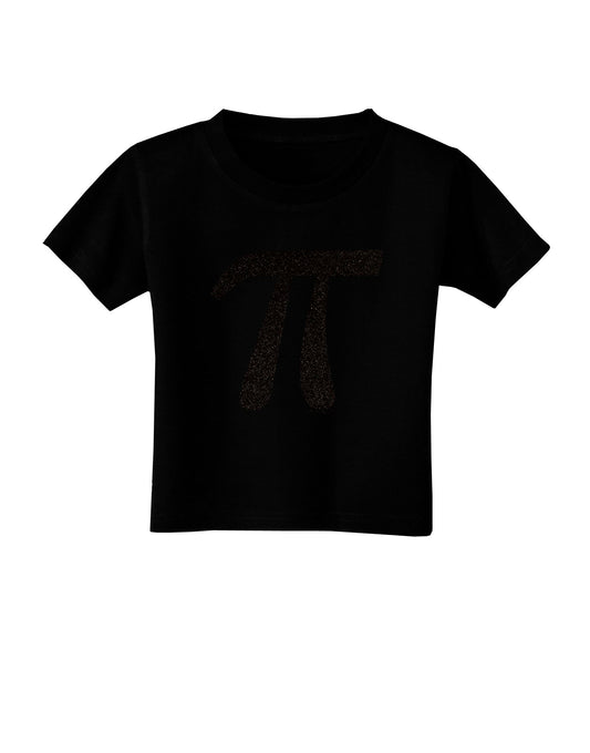 Pi Symbol Glitter - Black Toddler T-Shirt Dark by TooLoud-Toddler T-Shirt-TooLoud-Black-2T-Davson Sales