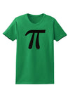 Pi Symbol Glitter - Black Womens Dark T-Shirt by TooLoud-Womens T-Shirt-TooLoud-Kelly-Green-X-Small-Davson Sales