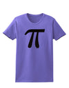 Pi Symbol Glitter - Black Womens T-Shirt by TooLoud-Womens T-Shirt-TooLoud-Violet-X-Small-Davson Sales