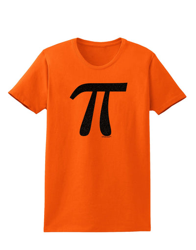 Pi Symbol Glitter - Black Womens T-Shirt by TooLoud-Womens T-Shirt-TooLoud-Orange-X-Small-Davson Sales