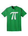 Pi Symbol Glitter - White Adult Dark T-Shirt by TooLoud-Mens T-Shirt-TooLoud-Kelly-Green-Small-Davson Sales