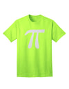 Pi Symbol Glitter - White Adult T-Shirt by TooLoud: A Sparkling Addition to Your Wardrobe-Mens T-shirts-TooLoud-Neon-Green-Small-Davson Sales