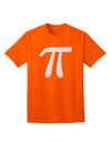 Pi Symbol Glitter - White Adult T-Shirt by TooLoud: A Sparkling Addition to Your Wardrobe-Mens T-shirts-TooLoud-Orange-Small-Davson Sales